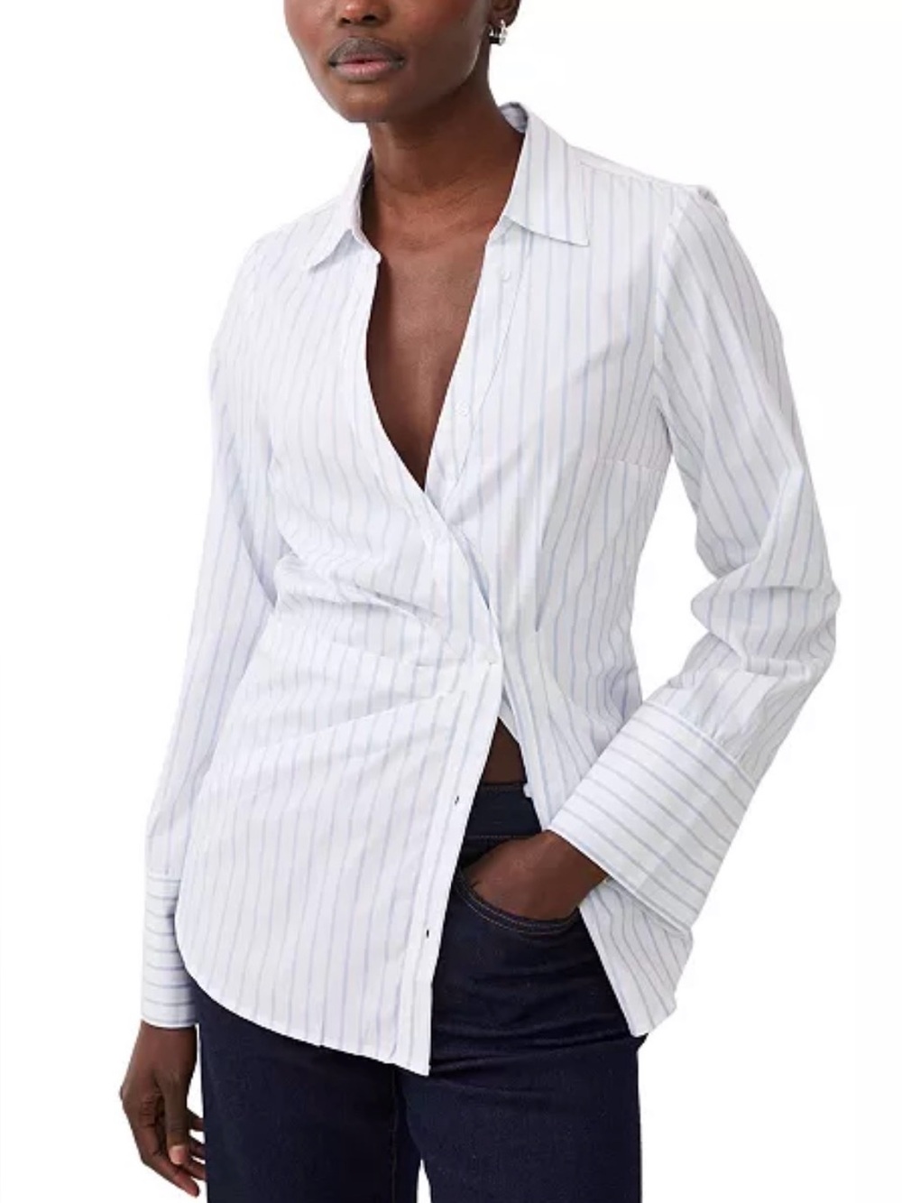 French Connection Isabelle Asymmetric Shirt – Size Small – NWT